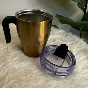 Primula Stainless Steel Gold Travel Tumbler (with handle!)